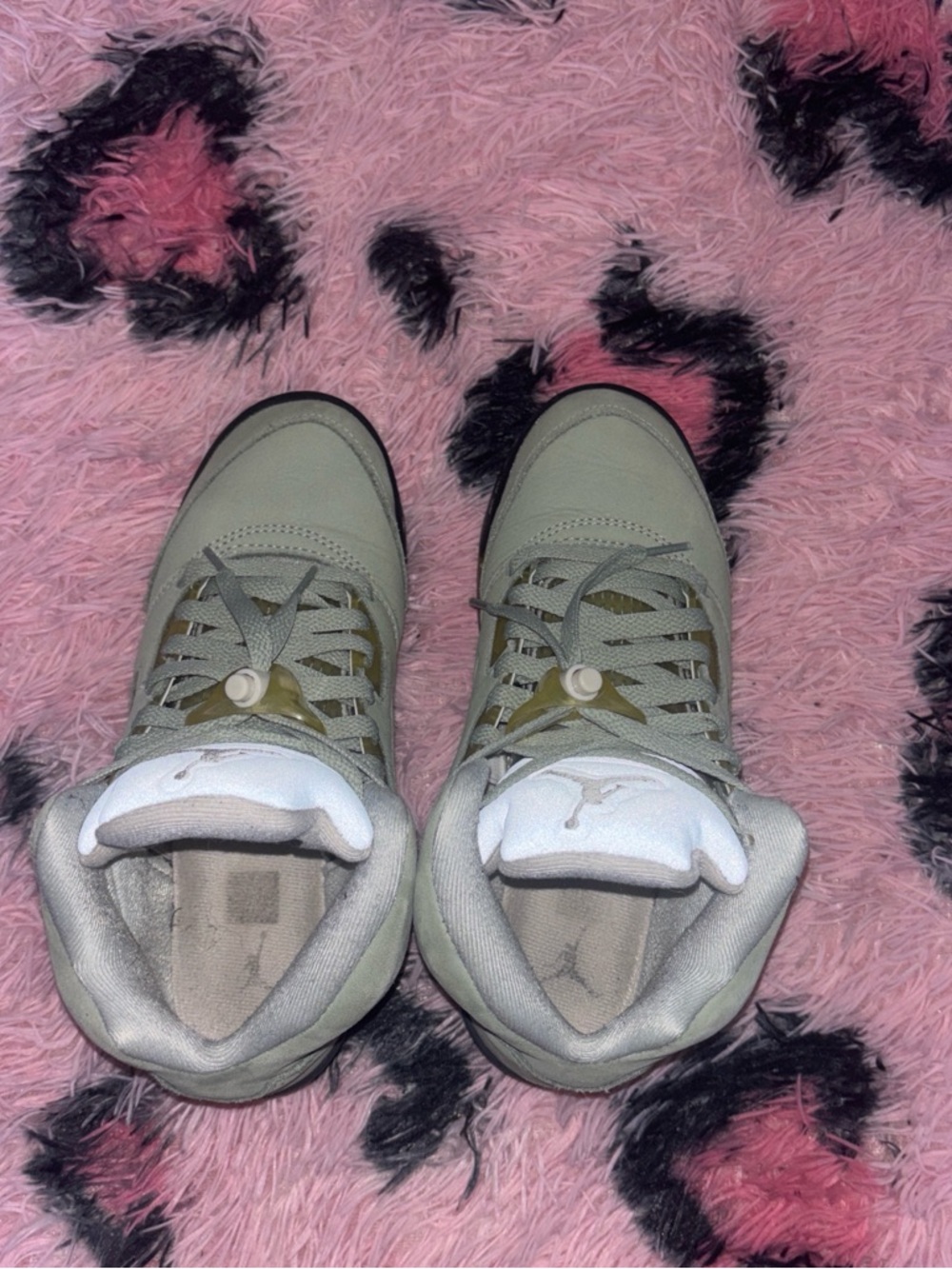 Jordan Olive Green Lace-Up Sneakers